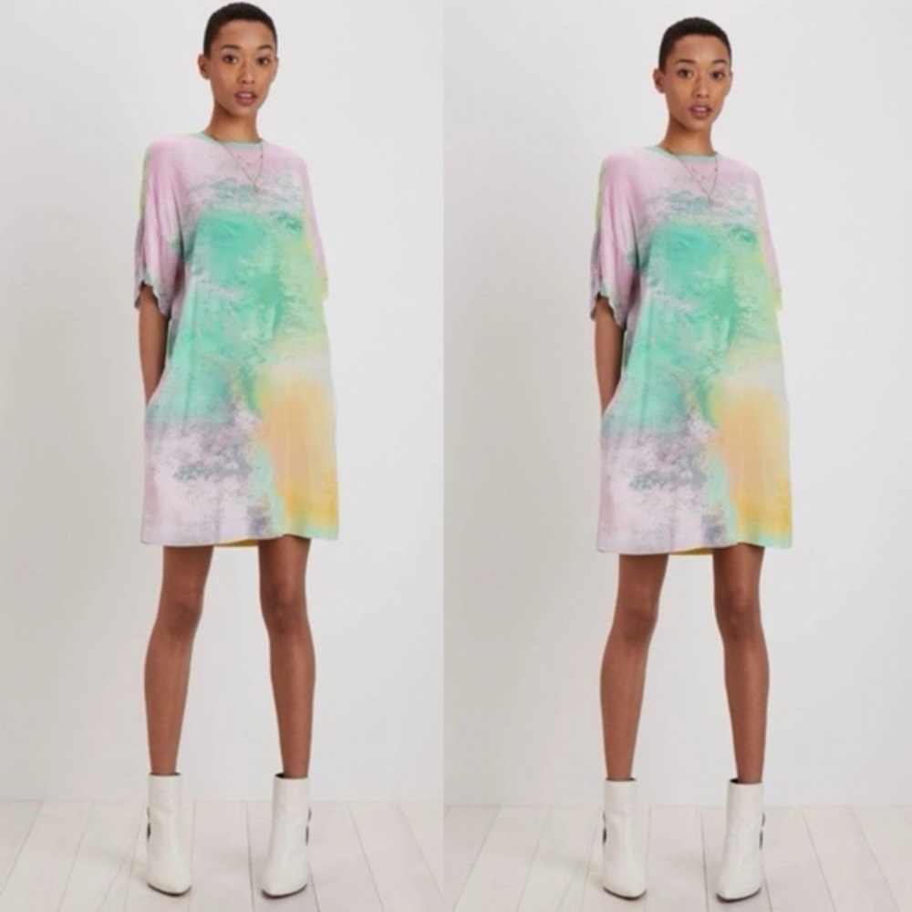 The Kit Maya Dress in Pastel Fog